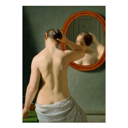 Plakat samoprzylepny C. W. Eckersberg Kobieta przed lustrem Reprodukcja