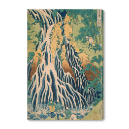 Obraz na płótnie Hokusai Katsushika "Pilgrims at Kirifuri Waterfall on Mount Kurokami in Shimotsuke Province"