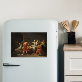 Magnes dekoracyjny Jacques-Louis David Śmierć Sokratesa Reprodukcja