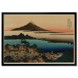 Plakat w ramie Hokusai Katsushika. Świt w Isawa w prowincji Kai. Reprodukcja