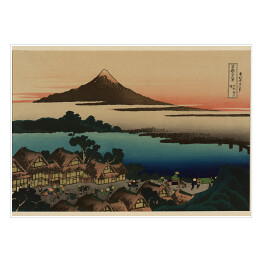Plakat samoprzylepny Hokusai Katsushika. Świt w Isawa w prowincji Kai. Reprodukcja