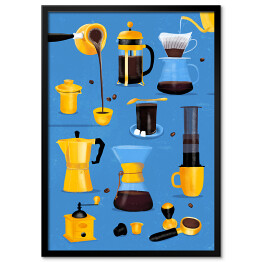 Obraz klasyczny Różne sposoby parzenia kawy 
