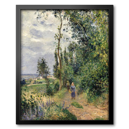 Obraz w ramie Camille Pissarro Wybrzeże Grouettes przy Pontoise. Reprodukcja