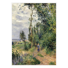 Plakat Camille Pissarro Wybrzeże Grouettes przy Pontoise. Reprodukcja