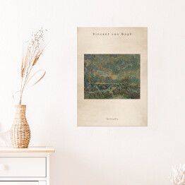 Plakat Vincent van Gogh "Wspomnienia z północy" - reprodukcja z napisem. Plakat z passe partout