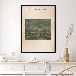 Obraz w ramie Vincent van Gogh "Wspomnienia z północy" - reprodukcja z napisem. Plakat z passe partout