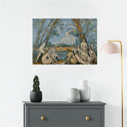 Plakat samoprzylepny Paul Cézanne "Wielkie kąpiące się" - reprodukcja