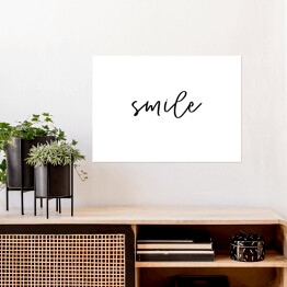 Plakat "Smile" - typografia