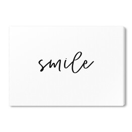 Obraz na płótnie "Smile" - typografia