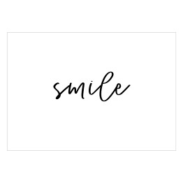 Plakat "Smile" - typografia