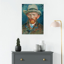Plakat samoprzylepny Vincent van Gogh Autoportret. Reprodukcja obrazu