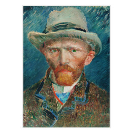 Plakat samoprzylepny Vincent van Gogh Autoportret. Reprodukcja obrazu