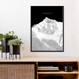 Plakat w ramie Kangchenjunga - minimalistyczne szczyty górskie