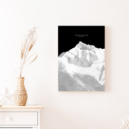 Obraz klasyczny Kangchenjunga - minimalistyczne szczyty górskie