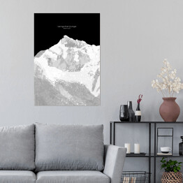 Plakat Kangchenjunga - minimalistyczne szczyty górskie