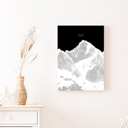 Obraz klasyczny Lhotse - minimalistyczne szczyty górskie