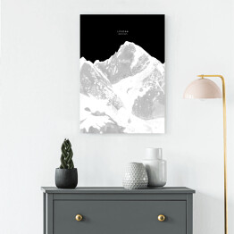 Obraz na płótnie Lhotse - minimalistyczne szczyty górskie