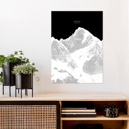 Plakat Lhotse - minimalistyczne szczyty górskie
