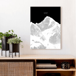 Obraz na płótnie Lhotse - minimalistyczne szczyty górskie
