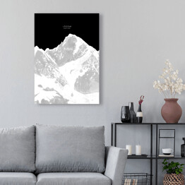 Obraz klasyczny Lhotse - minimalistyczne szczyty górskie