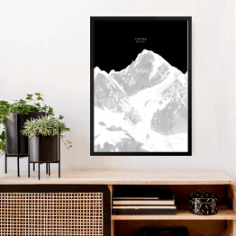 Obraz w ramie Lhotse - minimalistyczne szczyty górskie