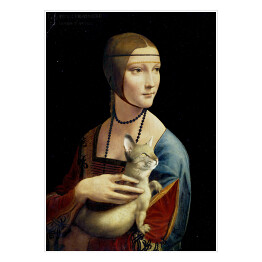 Plakat Dama z kociczką