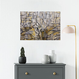 Plakat samoprzylepny Piet Mondrian "Tableau IV" - reprodukcja