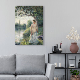 Obraz klasyczny Camille Pissarro Kąpiel. Reprodukcja