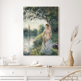 Obraz klasyczny Camille Pissarro Kąpiel. Reprodukcja