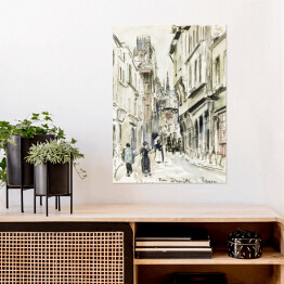 Plakat Camille Pissarro Ulica Damiette, Rouen. Reprodukcja