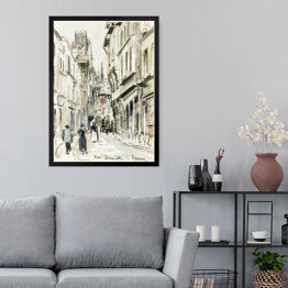 Obraz w ramie Camille Pissarro Ulica Damiette, Rouen. Reprodukcja