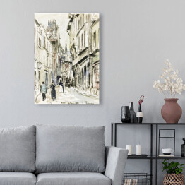 Obraz na płótnie Camille Pissarro Ulica Damiette, Rouen. Reprodukcja
