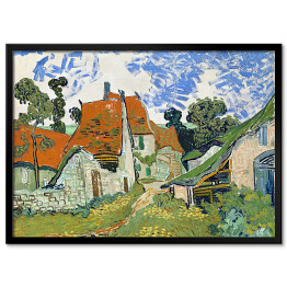 Plakat w ramie Vincent van Gogh Ulica w Auvers-sur-Oise. Reprodukcja