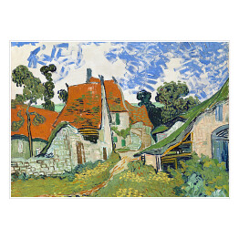 Plakat samoprzylepny Vincent van Gogh Ulica w Auvers-sur-Oise. Reprodukcja