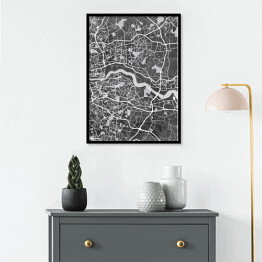 Plakat w ramie Mapa Londynu 02
