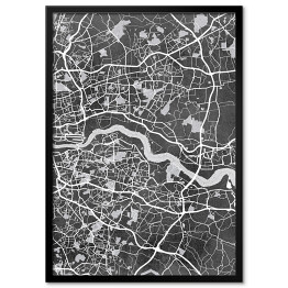 Plakat w ramie Mapa Londynu 02