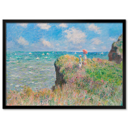 Obraz klasyczny Claude Monet Spacer na klifie w Pourville Reprodukcja obrazu