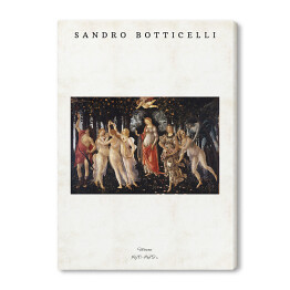 Sandro Botticelli "Wiosna" - reprodukcja z napisem. Plakat z passe partout