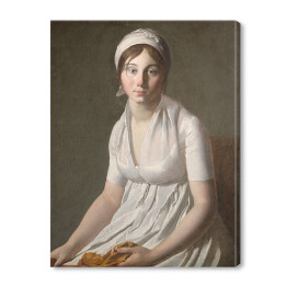Obraz na płótnie Jacques-Louis David Portret młodej kobiety Reprodukcja