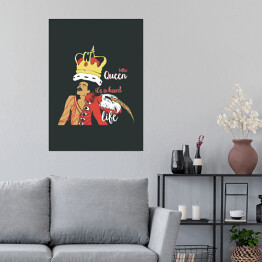 Plakat "Killer Queen - it's a hard life" - ilustracja
