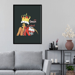 Plakat w ramie "Killer Queen - it's a hard life" - ilustracja
