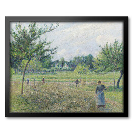 Obraz w ramie Camille Pissarro Sianokosy w Éragny. Reprodukcja