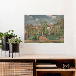 Plakat samoprzylepny Camille Pissarro Ogród w słońcu. Reprodukcja