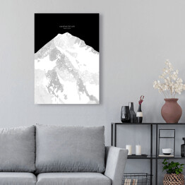 Obraz na płótnie Gasherbrum - minimalistyczne szczyty górskie