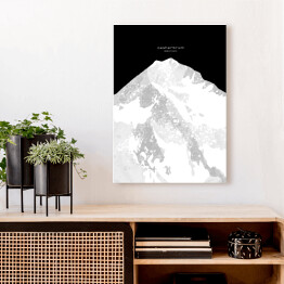 Obraz na płótnie Gasherbrum - minimalistyczne szczyty górskie