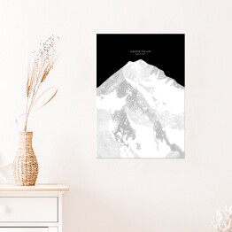 Plakat samoprzylepny Gasherbrum - minimalistyczne szczyty górskie