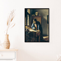 Plakat w ramie Jan Vermeer "Geograf" - reprodukcja