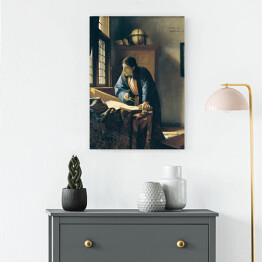 Obraz na płótnie Jan Vermeer "Geograf" - reprodukcja