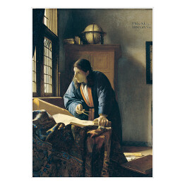 Plakat Jan Vermeer "Geograf" - reprodukcja