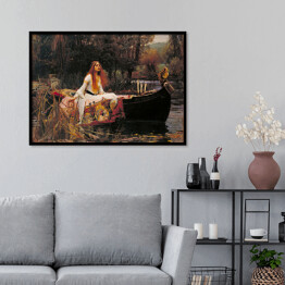 Plakat w ramie John William Waterhouse "The Lady of Shalott"